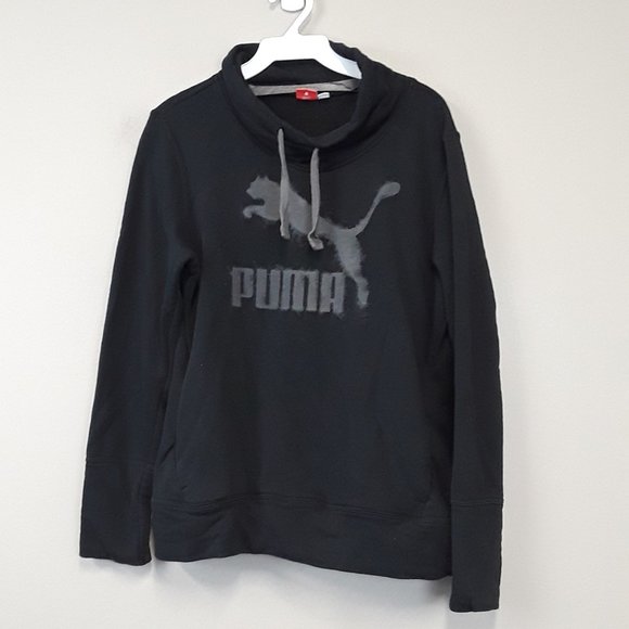 black and white puma jumper